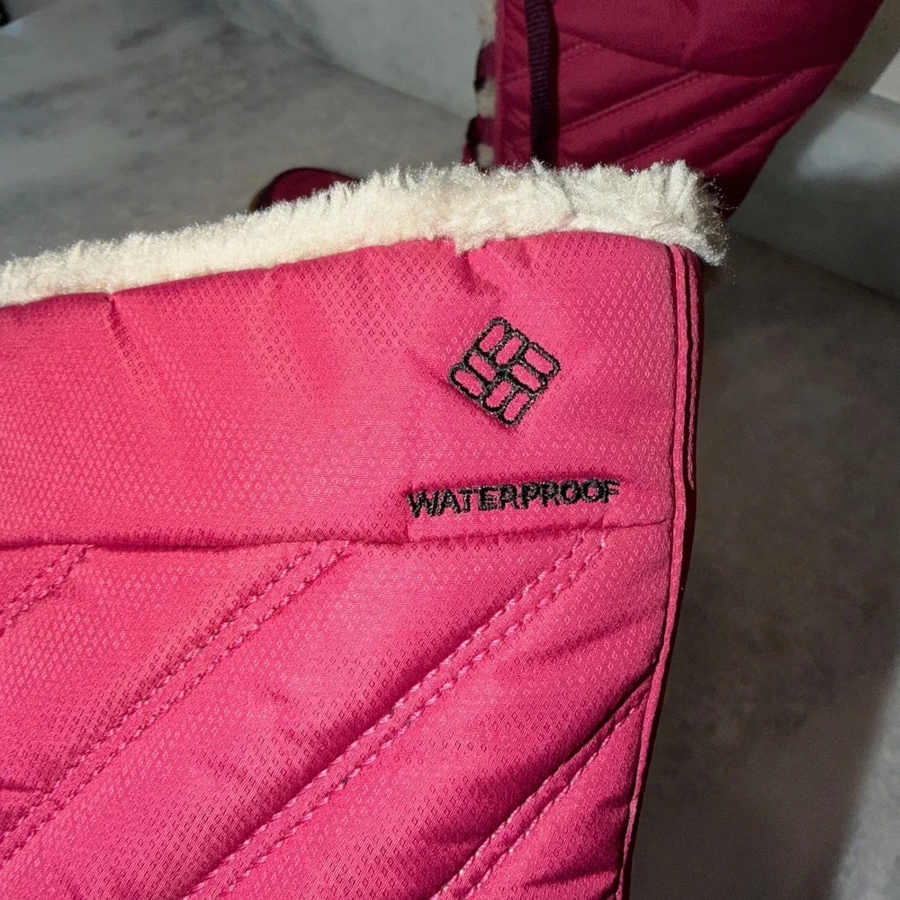 Columbia‎ Minx Mid III Omni-Heat Waterproof Boots Wine Berry Girls Size 3